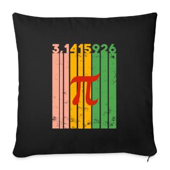 Math Gift Nerd Teacher Math Teacher Math - Sofa pillowcase 17,3'' x 17,3'' (45 x 45 cm) - black - Front
