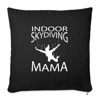 Indoor Skydiving - Sofa pillowcase 17,3'' x 17,3'' (45 x 45 cm) - black - Front