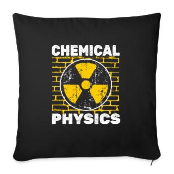 Physicien physicien - Housse de coussin décorative 45 x 45 cm - noir - Devant