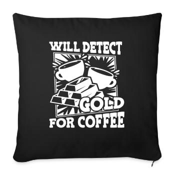 Gold Mining Gold Mine - Sofa pillowcase 17,3'' x 17,3'' (45 x 45 cm) - black - Front