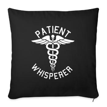 Infirmier - Housse de coussin décorative 45 x 45 cm - noir - Devant