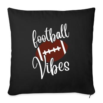 Football Vibes - Football Player - Sofa pillowcase 17,3'' x 17,3'' (45 x 45 cm) - black - Front