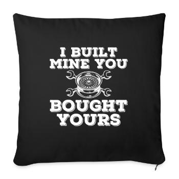 Mechanic Car mechanic Car lover - Sofa pillowcase 17,3'' x 17,3'' (45 x 45 cm) - black - Front