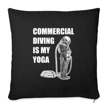 Scuba Diving Divers Diving - Sofa pillowcase 17,3'' x 17,3'' (45 x 45 cm) - black - Front