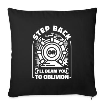 Physicien physicien - Housse de coussin décorative 45 x 45 cm - noir - Devant