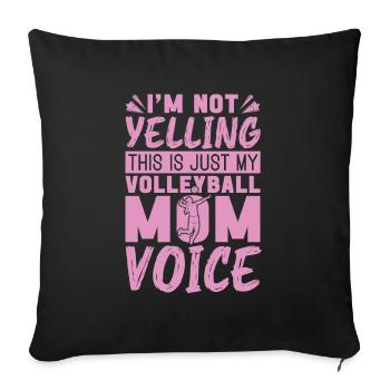Volleyball Beach Volleyball - Sofa pillowcase 17,3'' x 17,3'' (45 x 45 cm) - black - Front
