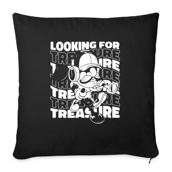 Prospecteur - Housse de coussin décorative 45 x 45 cm - noir - Devant
