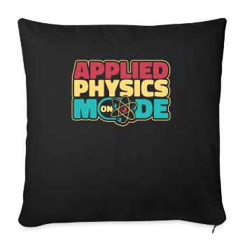 Physics Physicist - Sofa pillowcase 17,3'' x 17,3'' (45 x 45 cm) - black - Front
