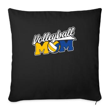 Volleyball Beach Volleyball - Sofa pillowcase 17,3'' x 17,3'' (45 x 45 cm) - black - Front