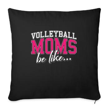 Volleyball Beach Volleyball - Sofa pillowcase 17,3'' x 17,3'' (45 x 45 cm) - black - Front
