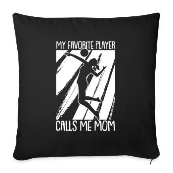 Volleyball Beach Volleyball - Sofa pillowcase 17,3'' x 17,3'' (45 x 45 cm) - black - Front