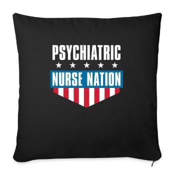 Infirmier - Housse de coussin décorative 45 x 45 cm - noir - Devant