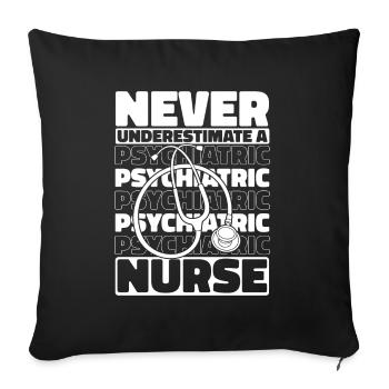 Infirmier - Housse de coussin décorative 45 x 45 cm - noir - Devant
