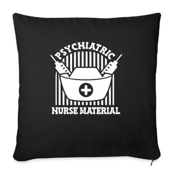 Infirmier - Housse de coussin décorative 45 x 45 cm - noir - Devant