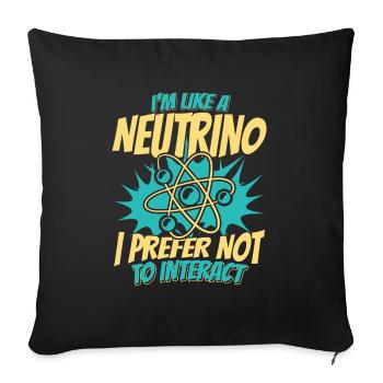 Physics Physicist - Sofa pillowcase 17,3'' x 17,3'' (45 x 45 cm) - black - Front