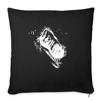 Tyrannosaurus T-Rex Dino Dinosaur - Sofa pillowcase 17,3'' x 17,3'' (45 x 45 cm) - black - Front