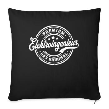 Elektroingenieur Original Elektro Ingenieur - Sofakissenbezug 45 x 45 cm - Schwarz - Vorne