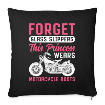 Les enfers de Forgetfuls Cette princesse porte de la profondeur - Housse de coussin décorative 45 x 45 cm - noir - Devant