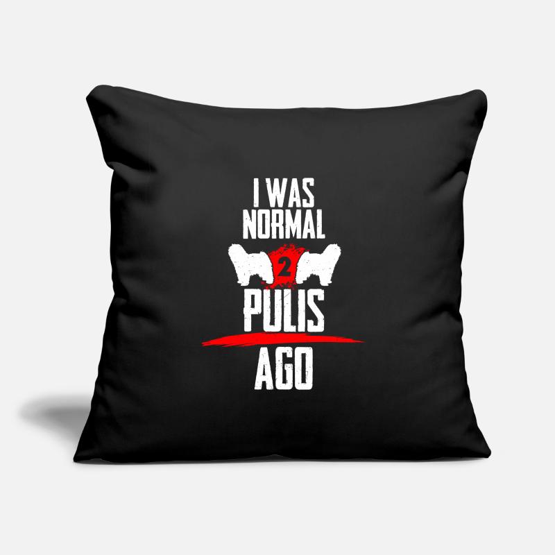I was normal 2 Pulis before Sofa pillowcase 17,3'' x 17,3'' (45 x 45 cm)