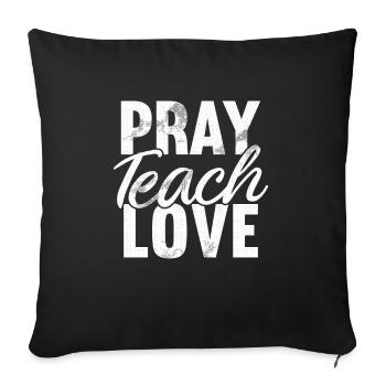 Teacher of Religion Religious Education - Sofa pillowcase 17,3'' x 17,3'' (45 x 45 cm) - black - Front