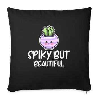 Cactus Garden Cactus - Sofa pillowcase 17,3'' x 17,3'' (45 x 45 cm) - black - Front