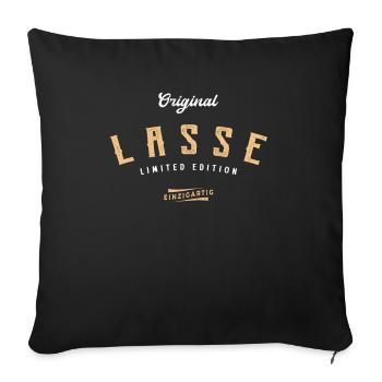 Lasse Limited Edition - Sofakissenbezug 45 x 45 cm - Schwarz - Vorne