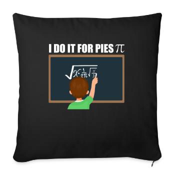 Math Calculus Pi - Sofa pillowcase 17,3'' x 17,3'' (45 x 45 cm) - black - Front