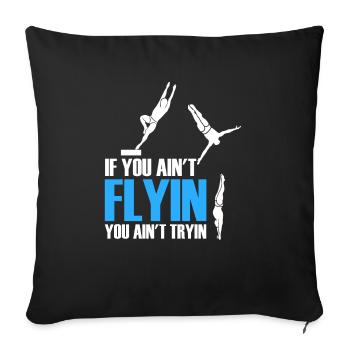 Plongeurs Lustig - Housse de coussin décorative 45 x 45 cm - noir - Devant