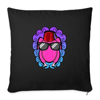 Thanksgiving Cold - Sofa pillowcase 17,3'' x 17,3'' (45 x 45 cm) - black - Front