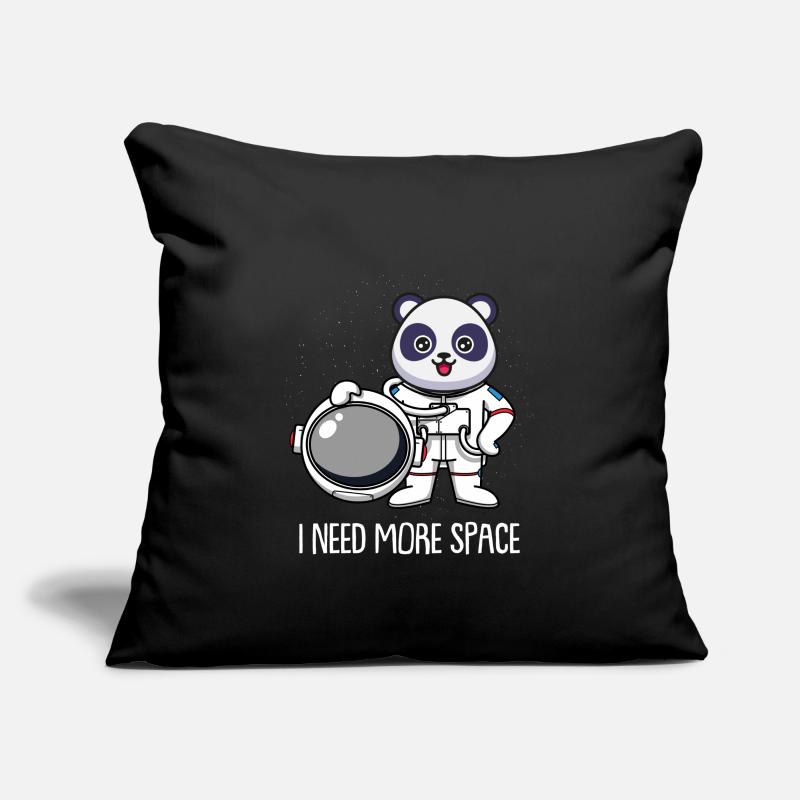 Panda géant Panda Ours Astronaute Housse de coussin décorative 45 x 45 cm