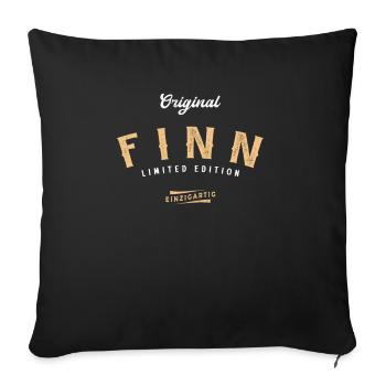 Finn Limited Edition - Sofakissenbezug 45 x 45 cm - Schwarz - Vorne