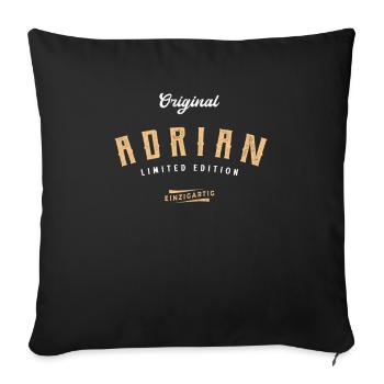 Adrian Limited Edition - Sofakissenbezug 45 x 45 cm - Schwarz - Vorne