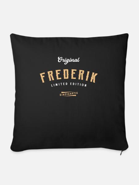 Frederik Limited Edition - Sofakissenbezug 45 x 45 cm - Schwarz