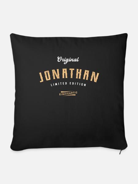 Jonathan Limited Edition - Sofakissenbezug 45 x 45 cm - Schwarz