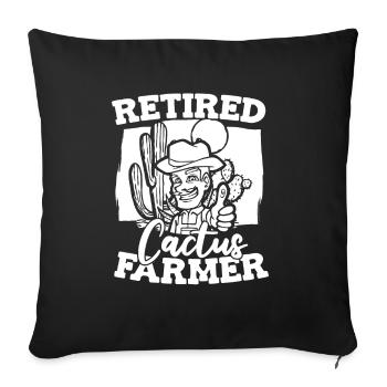 Cactus Garden - Sofa pillowcase 17,3'' x 17,3'' (45 x 45 cm) - black - Front