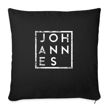 Johannes Minimalisme - Housse de coussin décorative 45 x 45 cm - noir - Devant