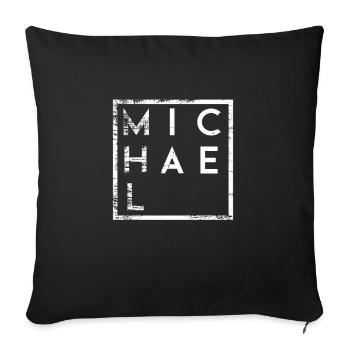 Michael Minimalisme - Housse de coussin décorative 45 x 45 cm - noir - Devant