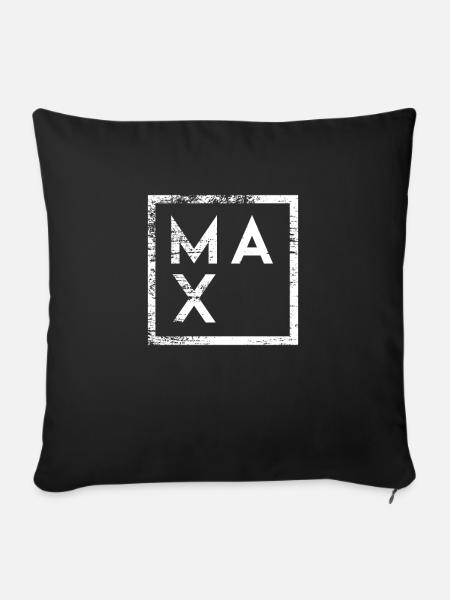 Max Minimalismus - Sofakissenbezug 45 x 45 cm - Schwarz