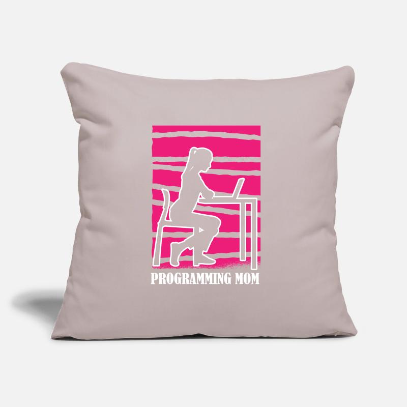 Developer Coder Programmer Mama Sofa pillowcase 17,3'' x 17,3'' (45 x 45 cm)