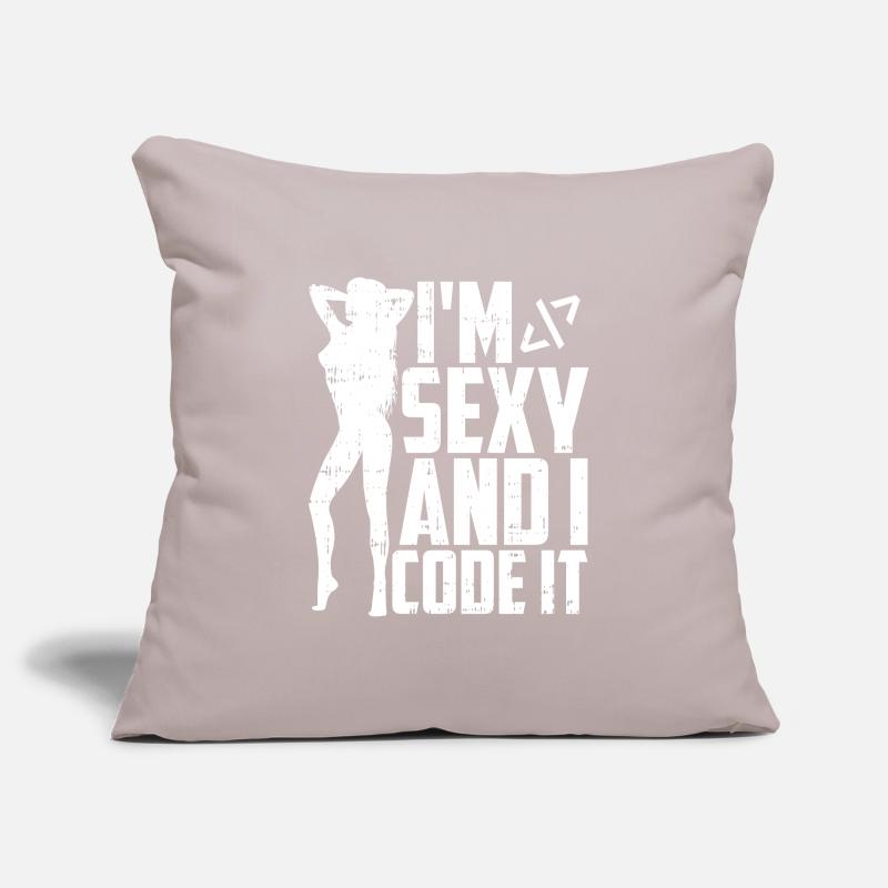 Developer Coder Programmer Sexy Sofa pillowcase 17,3'' x 17,3'' (45 x 45 cm)