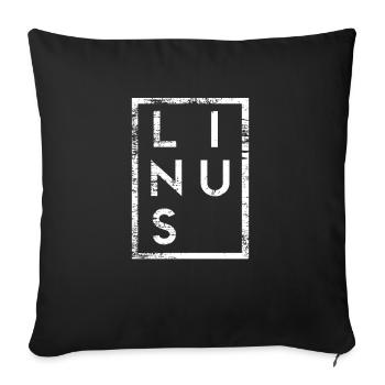 Linus Minimalism - Sofa pillowcase 17,3'' x 17,3'' (45 x 45 cm) - black - Front