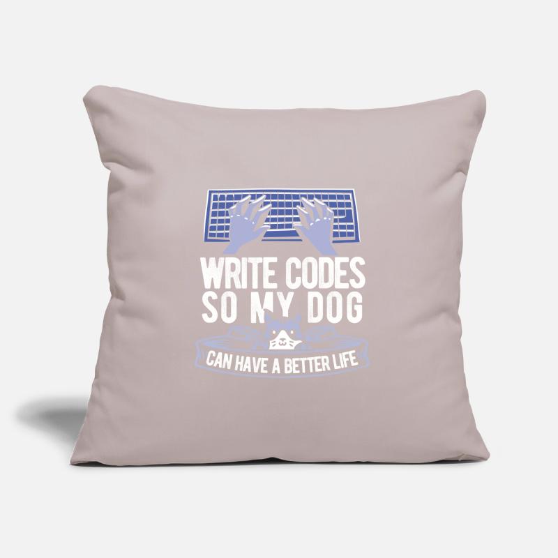 Developer Coder Programmer Cat Sofa pillowcase 17,3'' x 17,3'' (45 x 45 cm)