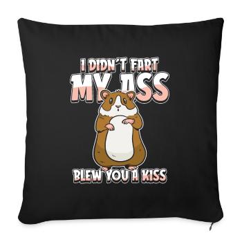 Guinea Pig Guinea Pig Humor - Sofa pillowcase 17,3'' x 17,3'' (45 x 45 cm) - black - Front