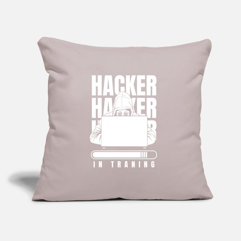 Développeur, Codeur, Programmeur, Hacker Housse de coussin décorative 45 x 45 cm