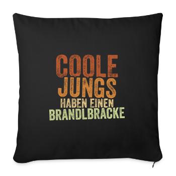 Brandlbracke - Sofakissenbezug 45 x 45 cm - Schwarz - Vorne
