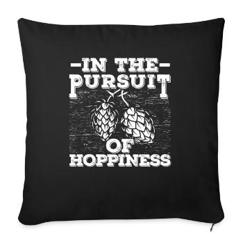 Craft Beer Craft Beer Funny - Sofa pillowcase 17,3'' x 17,3'' (45 x 45 cm) - black - Front