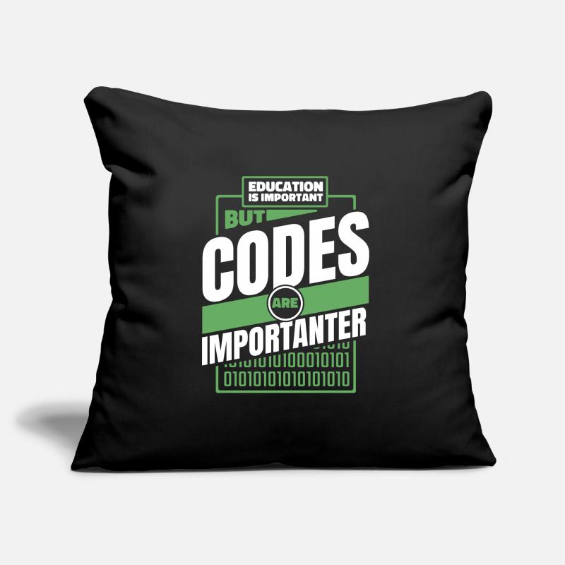 Développeur Coder Programmeur Drôle Housse de coussin décorative 45 x 45 cm