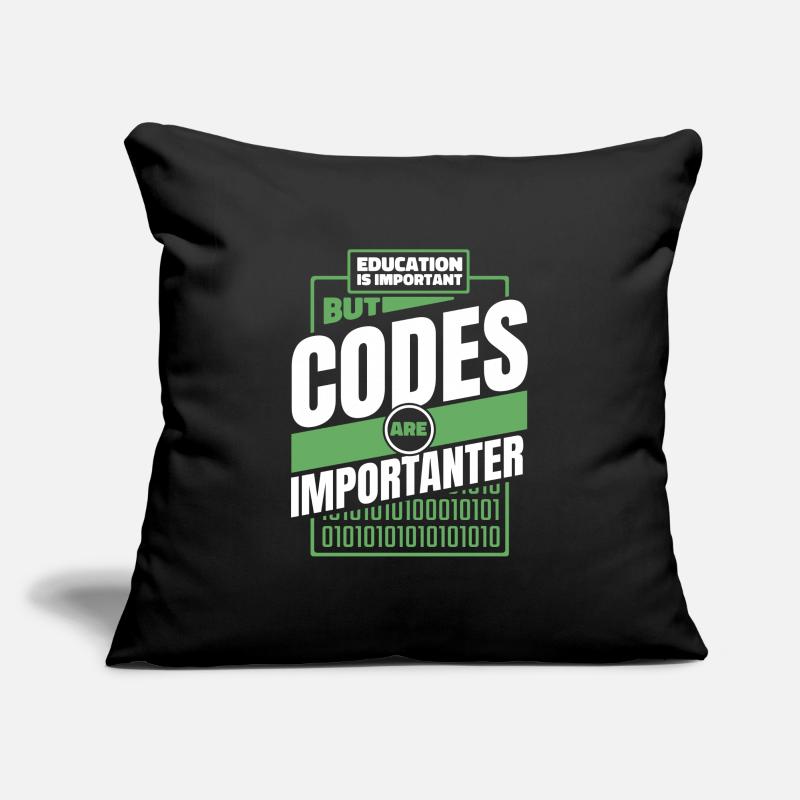 Développeur Coder Programmeur Drôle Housse de coussin décorative 45 x 45 cm