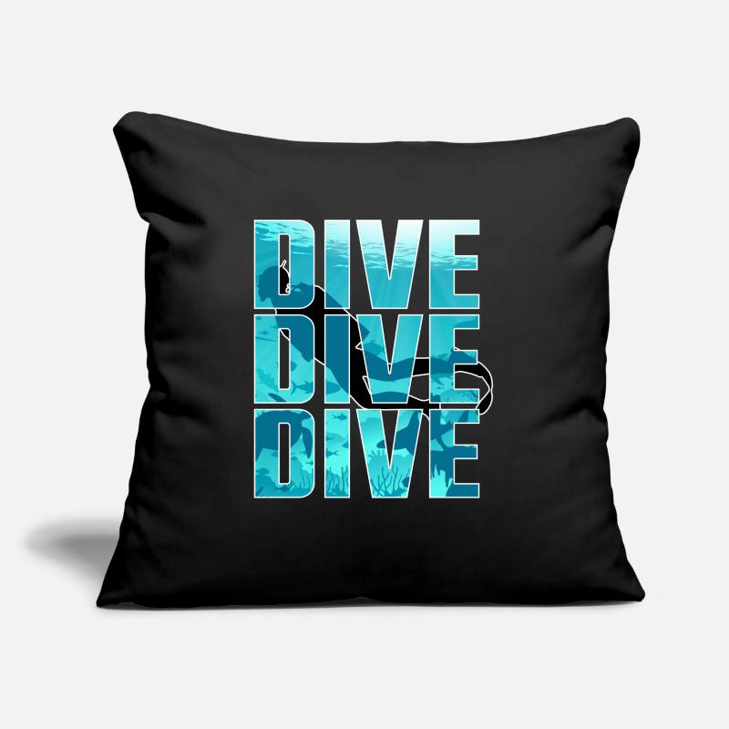 Dive Dive Dive Sofa pillowcase 17,3'' x 17,3'' (45 x 45 cm)