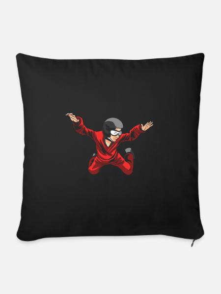 Indoor Skydiving Cool Indoor Fallschirmspringen - Sofakissenbezug 45 x 45 cm - Schwarz